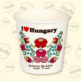 Papír pohár 100 ml Népművészeti mintás 50db/csík (db ár)
