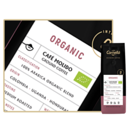Cafés Cornella Organic őrölt kávé 250gramm