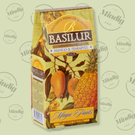 Basilur Tea Magic Fruits Mango and Pineapple 100g gyümölcsös (mangó és ananász) szálas fekete tea - elegáns papírdobozban