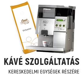 Kávészolgáltatás kereskedelmi egységek részére