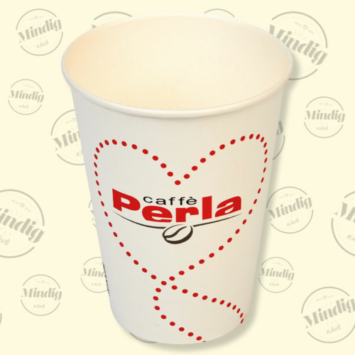 Papír pohár 350 ml Caffé Perla fehér 30db/csík (db ár)