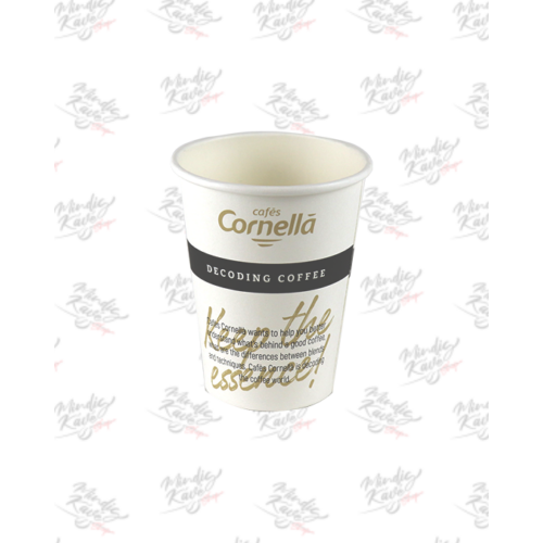 Papír pohár 350 ml Cafés Cornellá 50db/csík (csík ár)