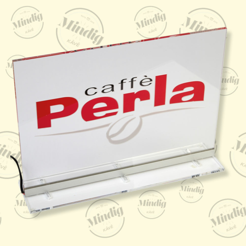 Caffé Perla asztali álló élvilágító tábla beltéri