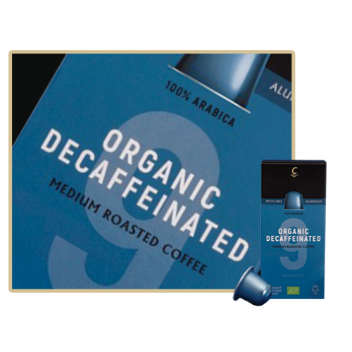 Cafés Cornella Organic Decaf Koffeinmentes Nespresso kompatibilis kapszula 10db/doboz