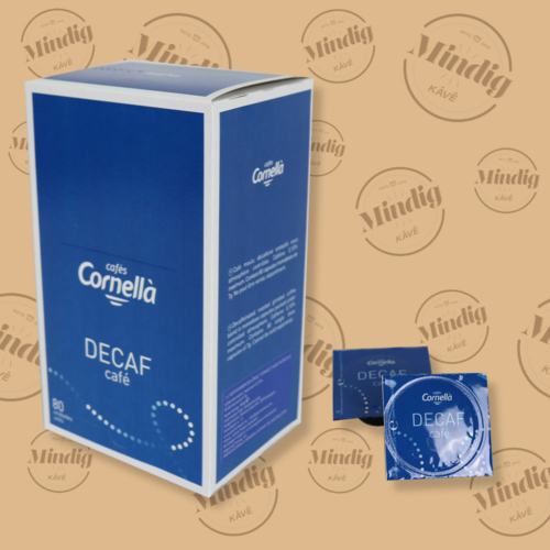 Cafés Cornella koffeinmentes őrölt kávé 7 grammos tasakban 80 db/doboz