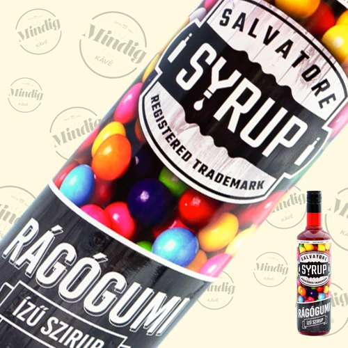 Salvatore Syrup rágógumi ízű szirup 0,7liter