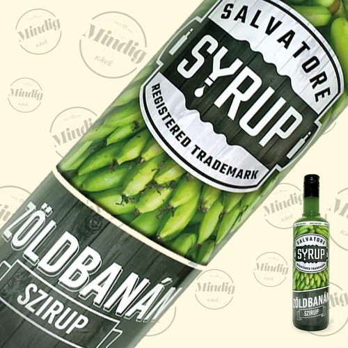 Salvatore Syrup zöldbanán ízű szirup 0,7liter