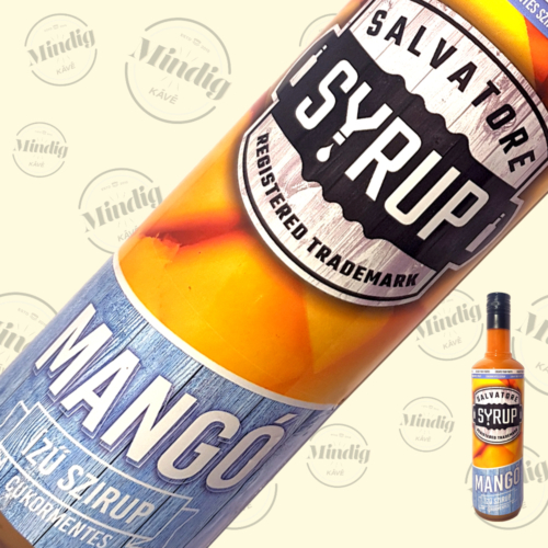 Salvatore Syrup cukormentes mangó ízű szirup 0,7liter