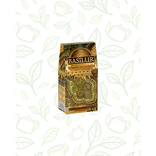 Basilur Tea Gold Crescent Oriental 100g szálas fekete tea - elegáns papírdobozban