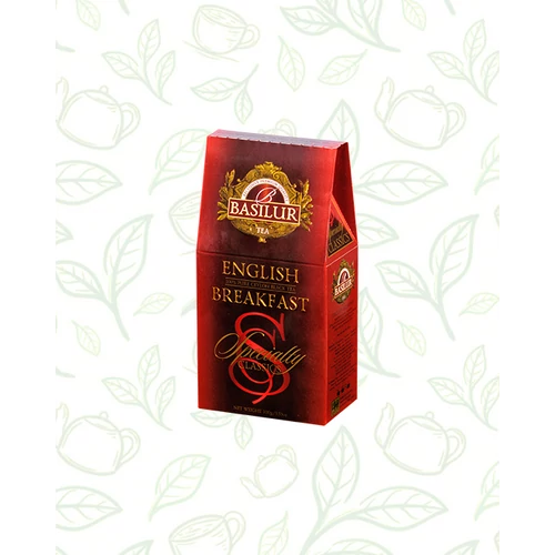 Basilur Tea English Breakfast 100g szálas fekete tea - elegáns papírdobozban