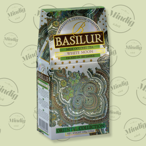 Basilur Tea White Moon Oriental 100g szálas zöld tea - elegáns papírdobozban