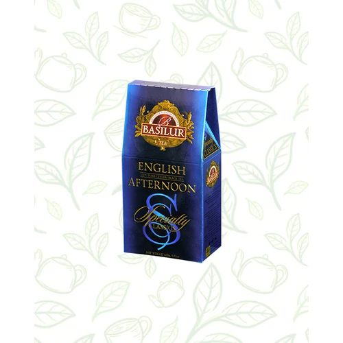 Basilur Tea English Afternoon 100g szálas fekete tea - elegáns papírdobozban